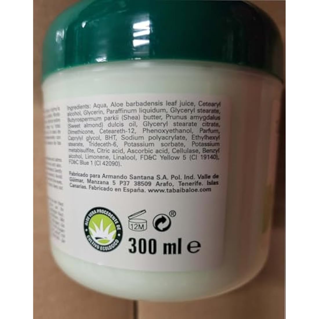 TABAIBA Tabaibaloe Premium Face and Body Cream, Aloe Vera, 1200 millilitre x 4 Units