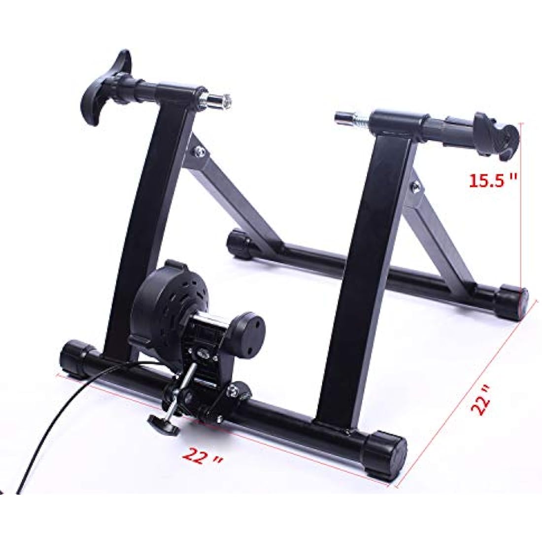 BalanceFrom Bike Trainer Stand Steel Bicycle Exercise Magnetic Stand with Front Wheel Riser