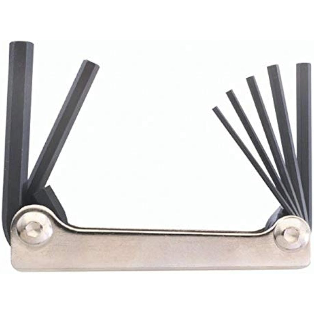 Bondhus 14592 Metal Handle Hex Tip 7 Piece Fold Up Tool w/ProGuard Finish, Multi, one Size