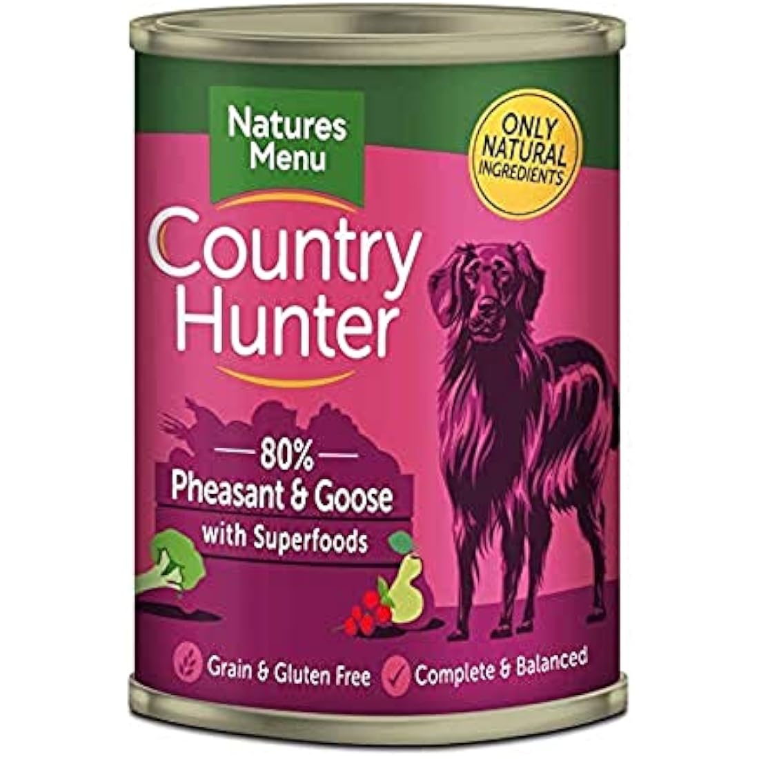 Natures Menu Dog Country Hunter Pheasant Tins 6x400gm