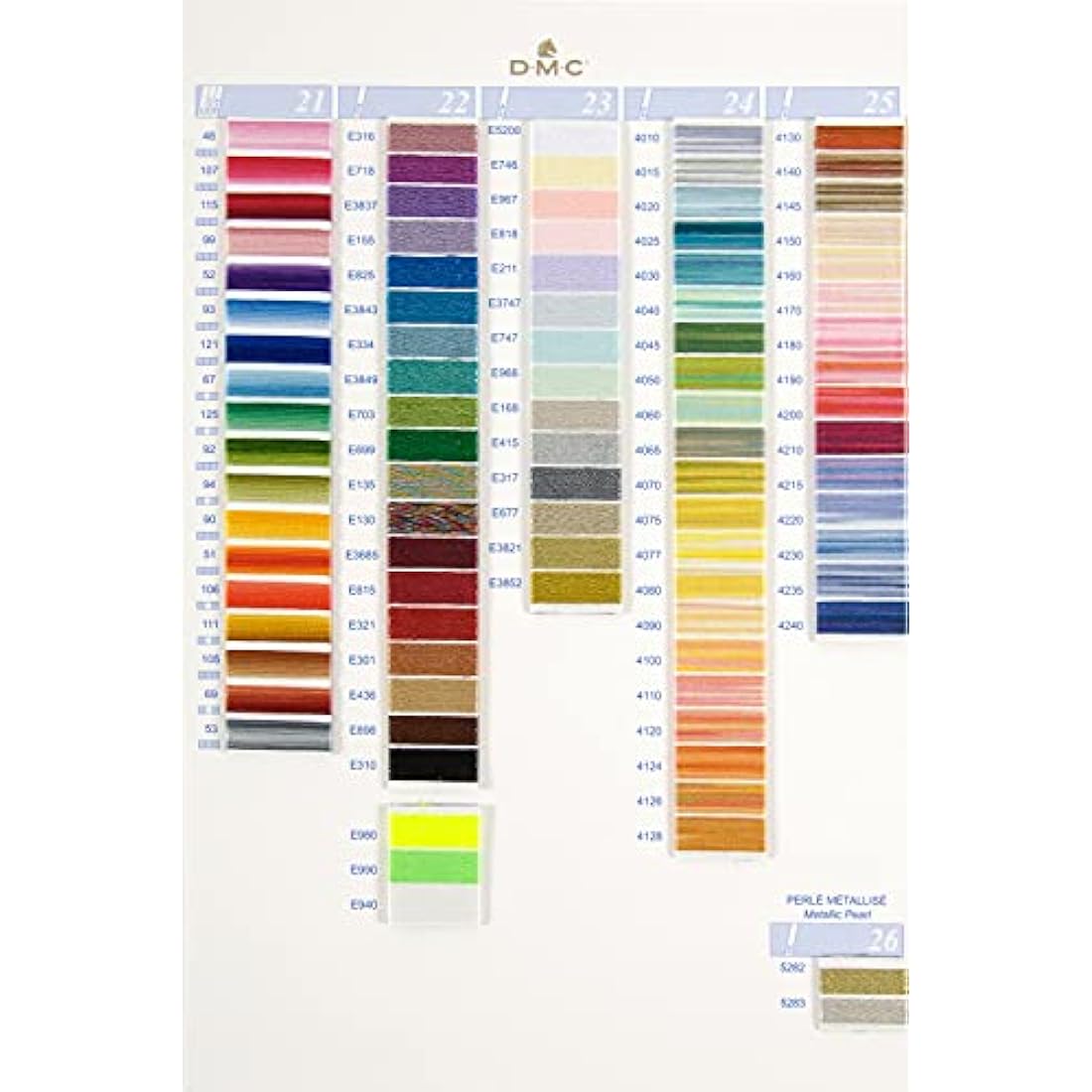 DMC Stranded Cotton Shade Card - W100B