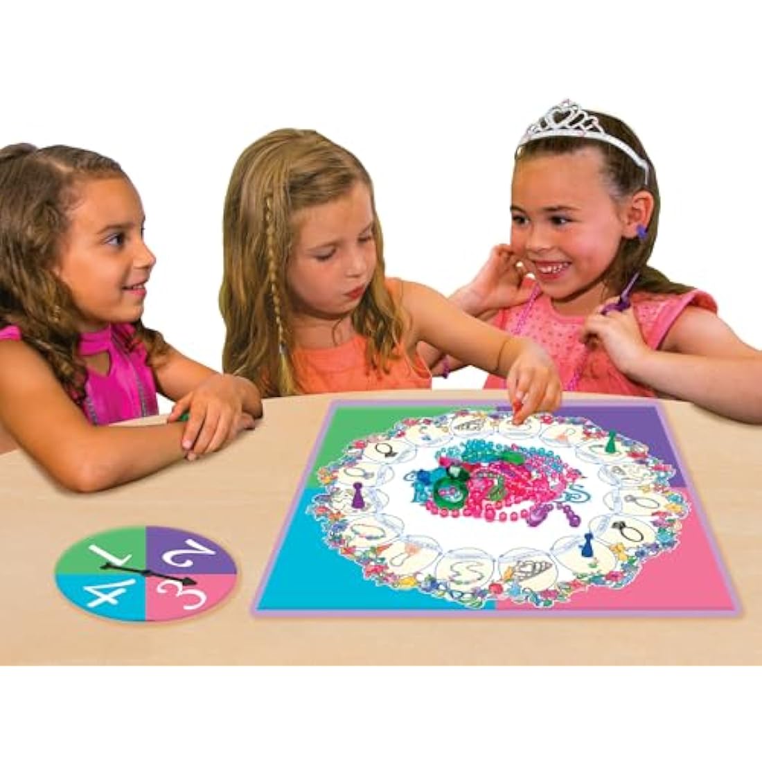 Pretty, Pretty, Princess with 1990's Artwork by Winning Moves Games USA, a Delightful Jewelry Dress-Up Game for 2-4 Players, Ages 5 and Up (1222)
