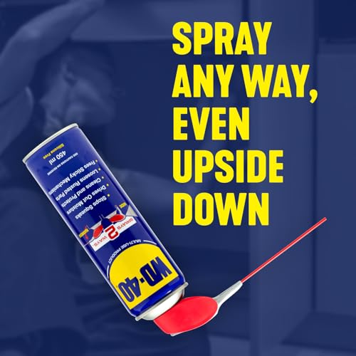 WD-40 Multi-Use Spray 450ml: Wide and Narrow Spray for Maintenance, Rust Protection and Lubrication