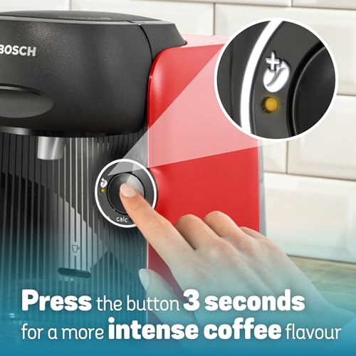 Tassimo by Bosch FINESSE TAS16B3GB POD Coffee Machine, 1400 Watt, 0.7 Litre - Red