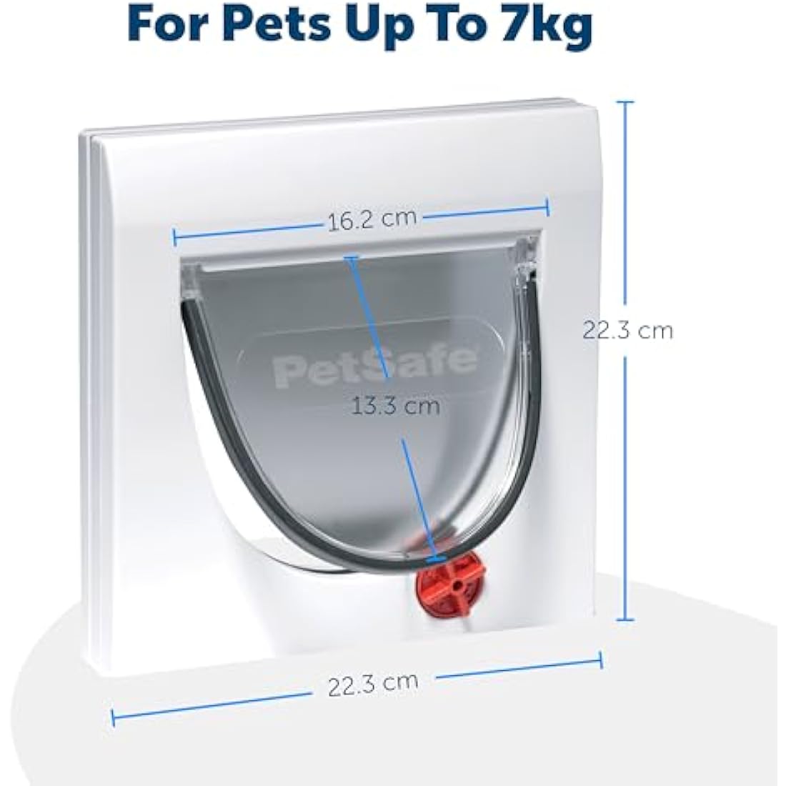 PetSafe Staywell Classic Manual 4-Way Locking Cat Flap – Cat door with 4 programmed locking settings, White, Tunnel included