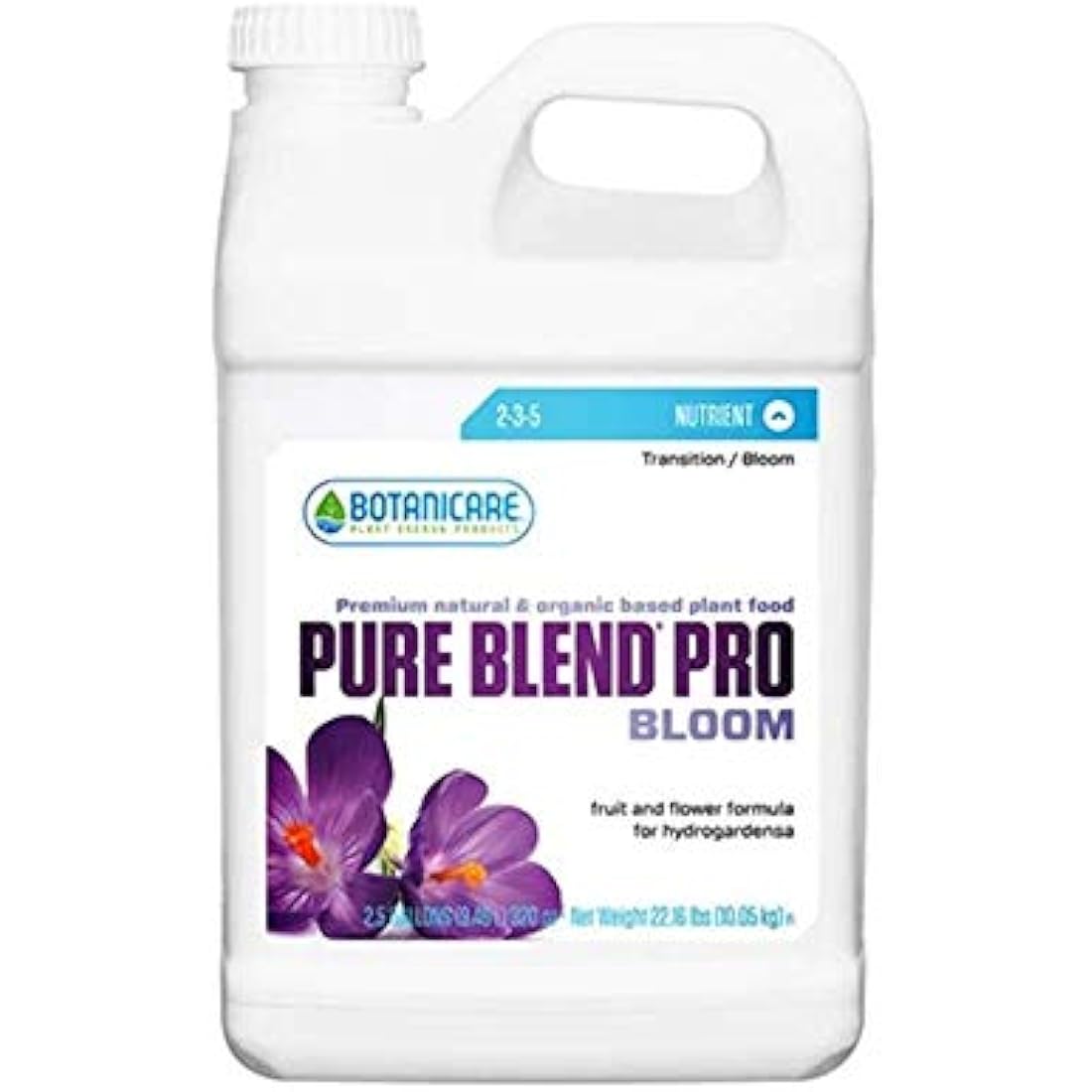 Botanicare PURE BLEND PRO Bloom Soil Nutrient 2-3-5 Formula, 2.5-Gallon