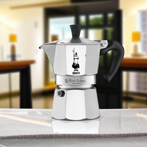 Bialetti Moka Express Aluminium Stovetop Coffee Maker 130 ml(3 Cup)