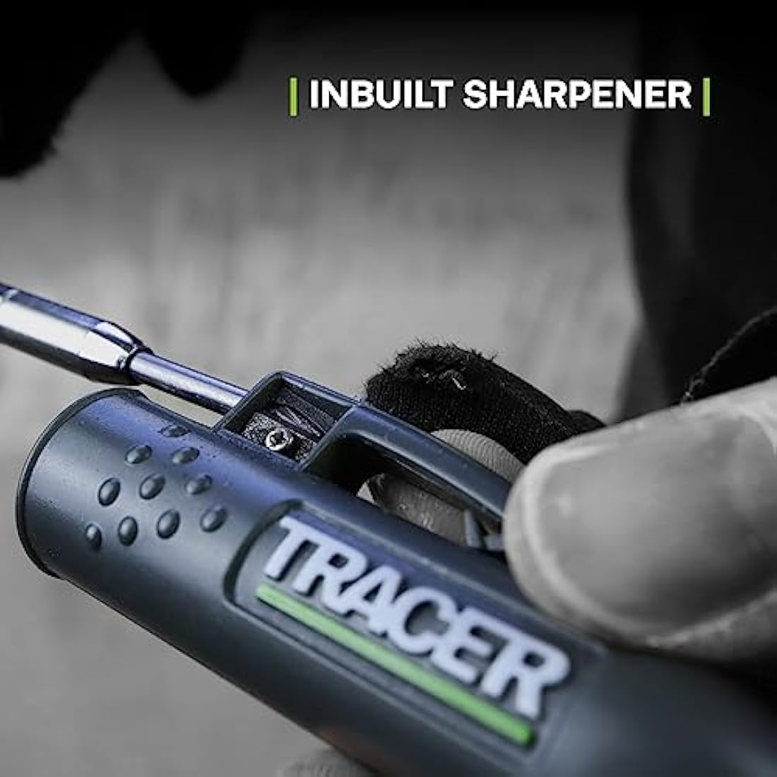 Tracer Deep Hole Construction Pencil with 6 x Replacement Lead Pack and accompanying Site Holsters all-in-one Marking Kit. Carpenter Pencil Set