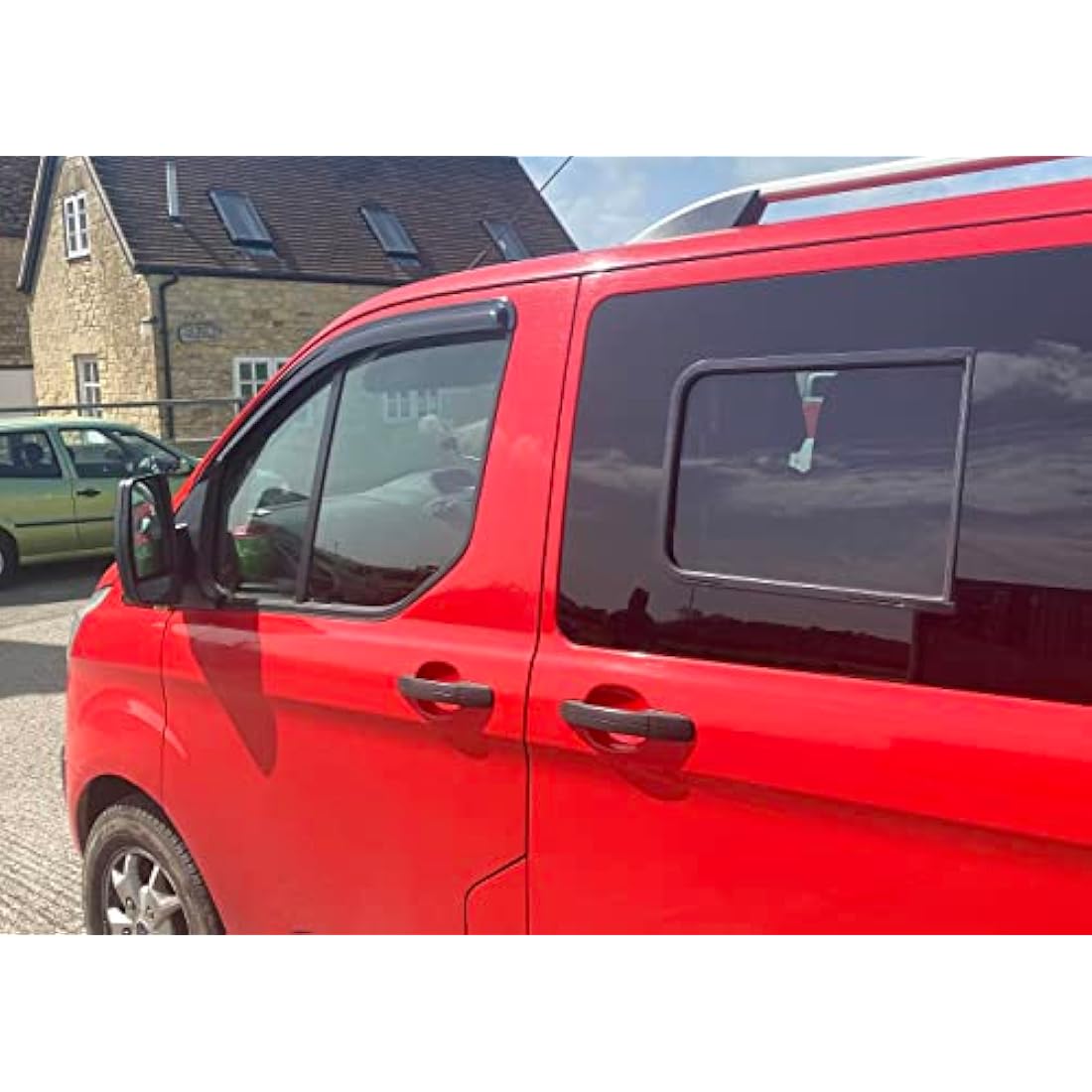 AUTO CLOVER Wind Deflectors Set for Ford Transit Custom 2012+ (2 pieces)