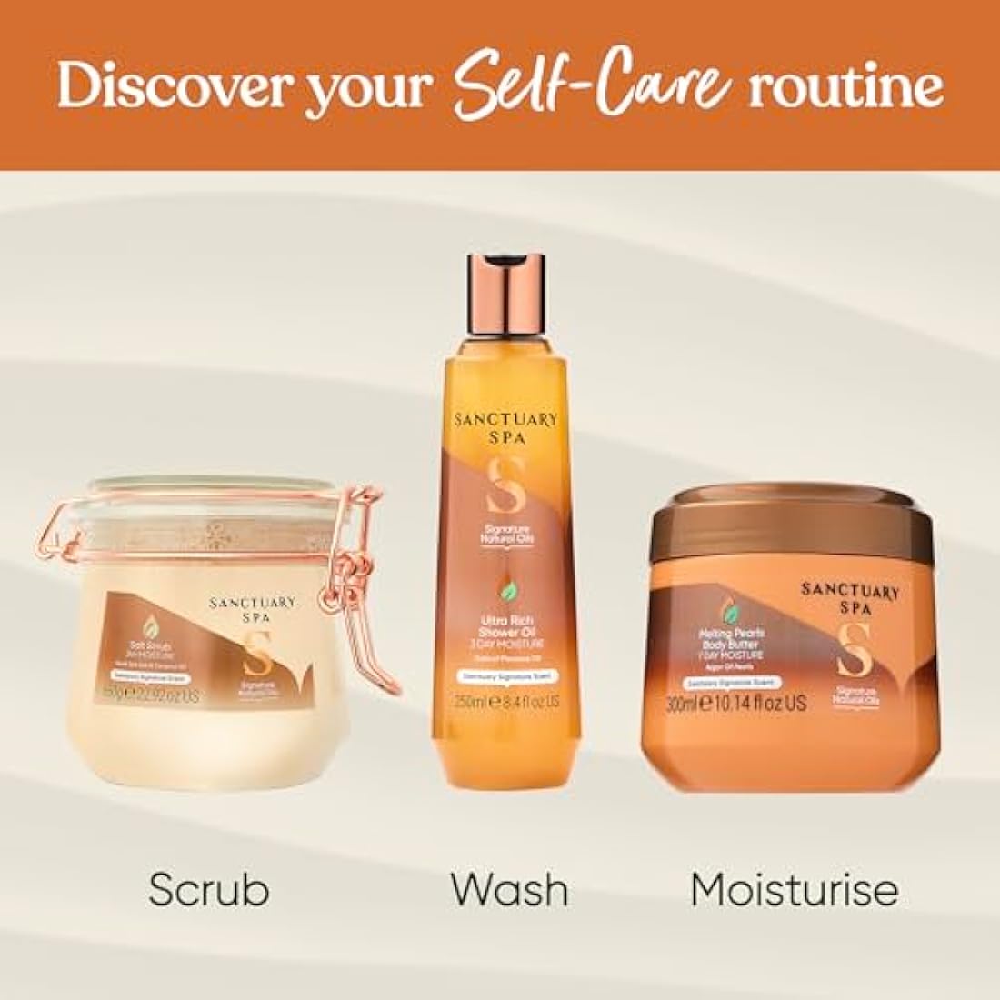 Sanctuary Spa Dead Sea Salt Scrub with Coconut Oil, No Mineral Oil, Cruelty Free and Vegan, 650 g