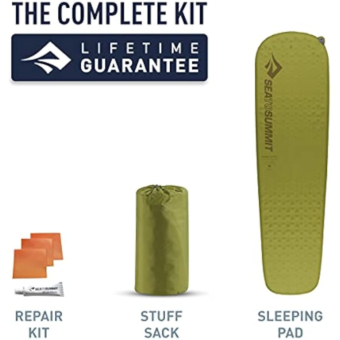 Colchoneta autohinchable Camp R Oliva, green