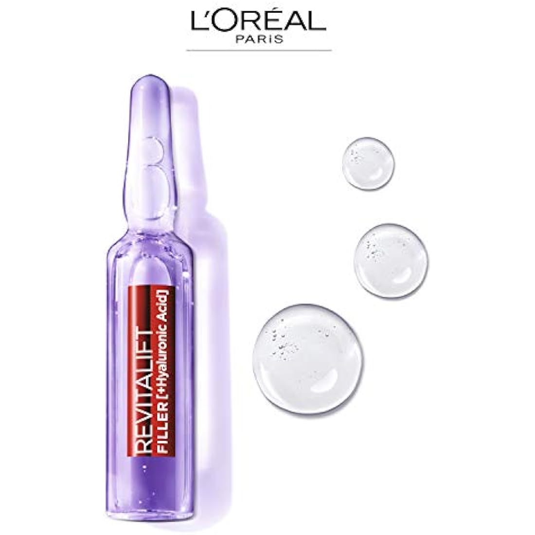 L'Oreal Paris Revitalift Filler Replumping Hyaluronic Acid Ampoules, 28-Day Bumper Pack,Treatment To visibly Smooth, Replump Skin & Reduce Fine Lines, 28 x 1.3ml