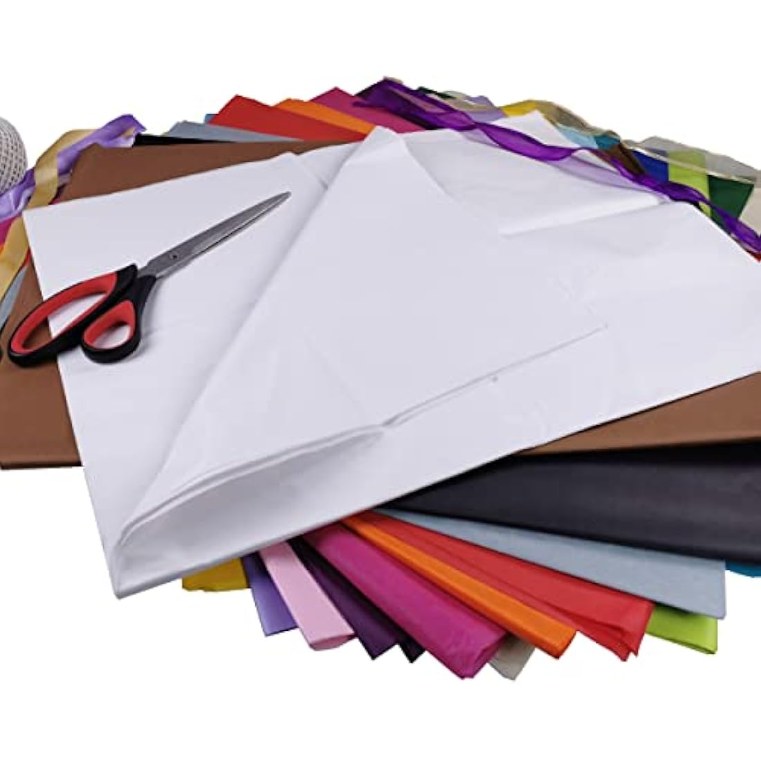 White Tissue Paper Large Sheets, Acid Free Art Paper, Perfect for Gift Wrap, Storage, Packing, Art & Craft Bulk Pack Archiving Shredding 70 x 50cm Sheet Size