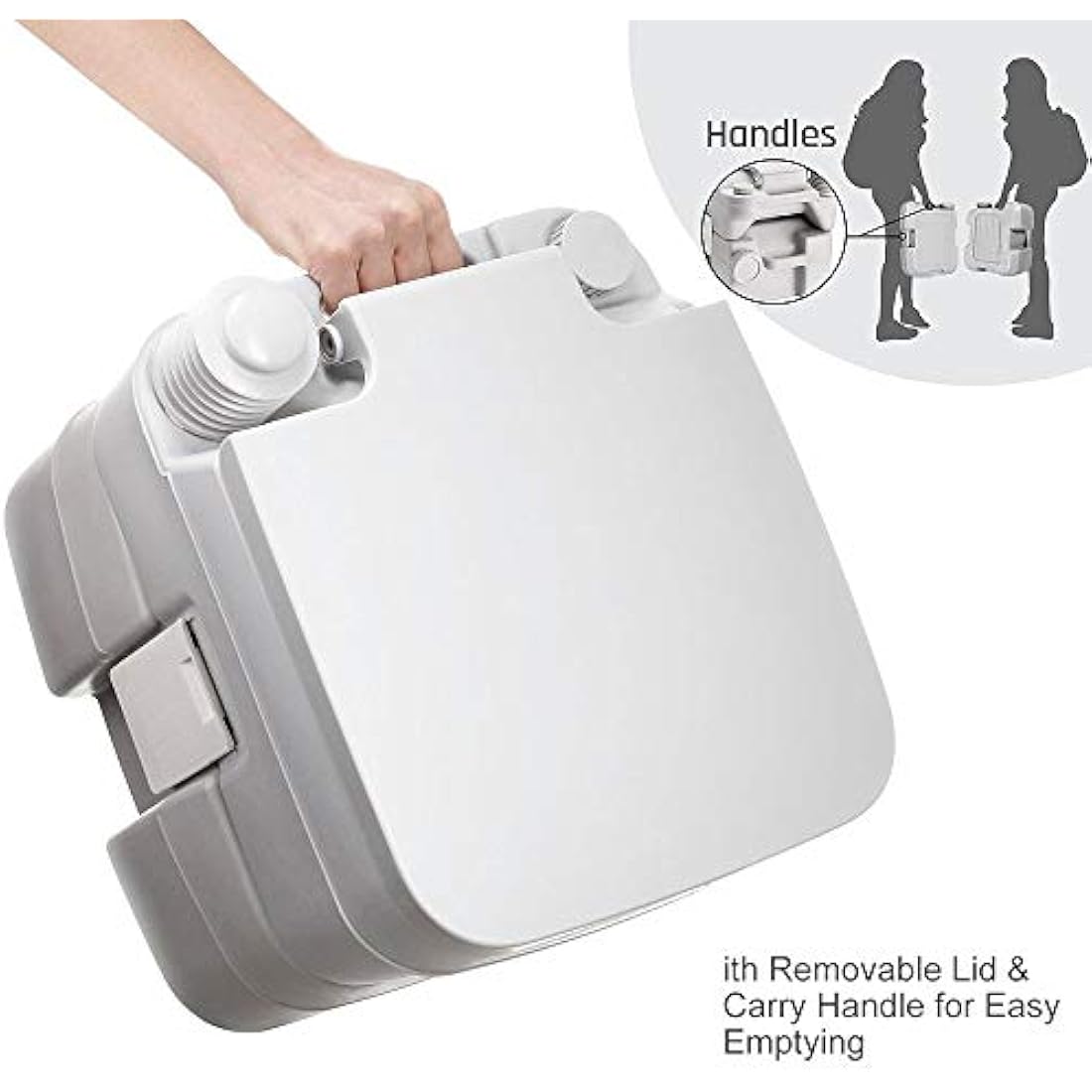Krispich Portable Camping Toilet, 20L
