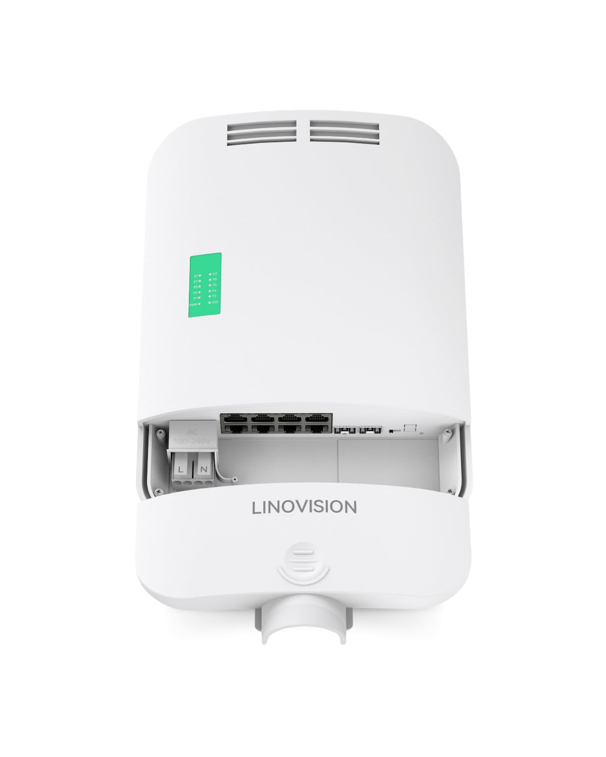 LINOVISION Outdoor 8 Ports Full Gigabit L2 Cloud Managed PoE Switch with 2 SFP Uplinks, Total 150W Power Budget