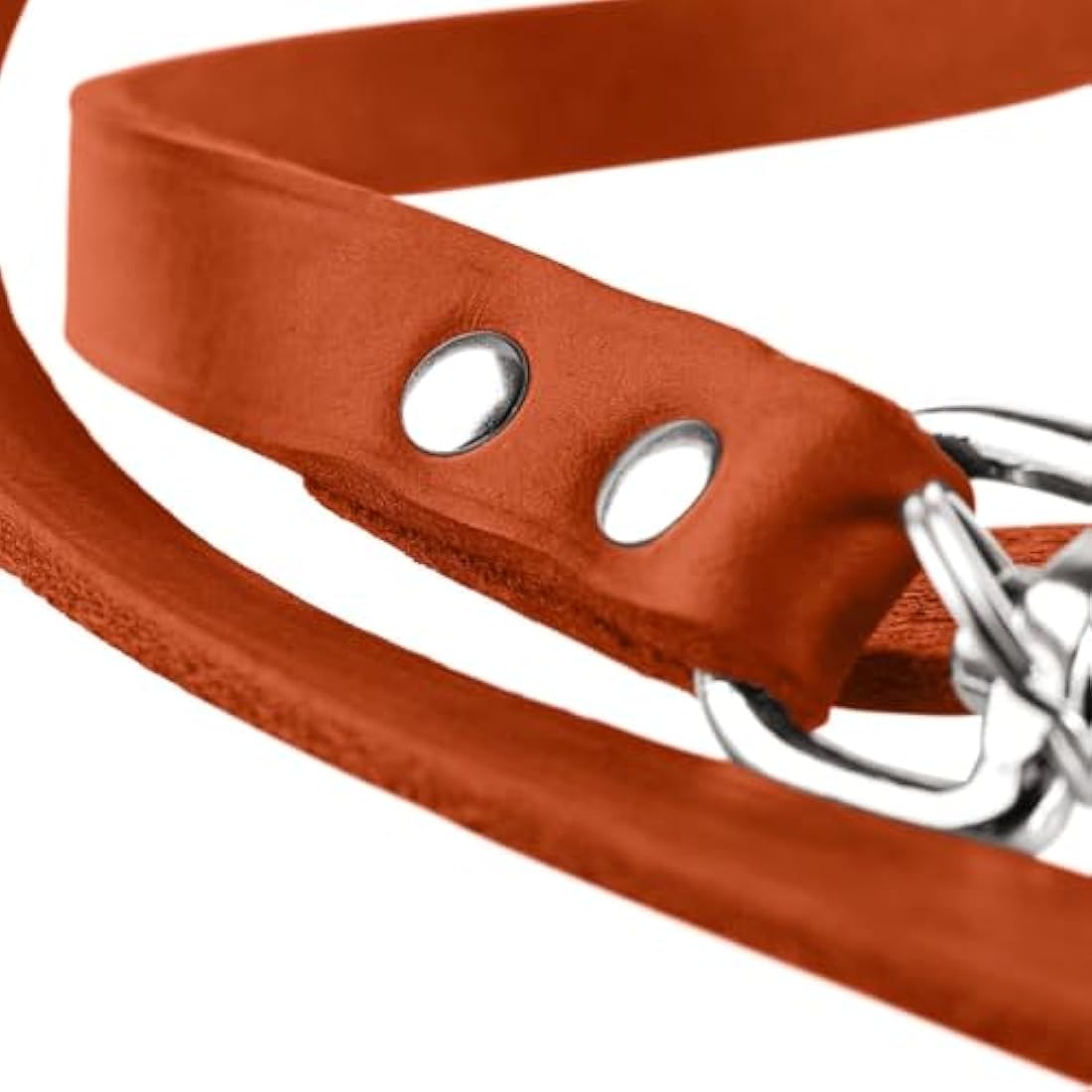 HUNTER Training leash, 16/200 Soft genuine cow leather, dark brown