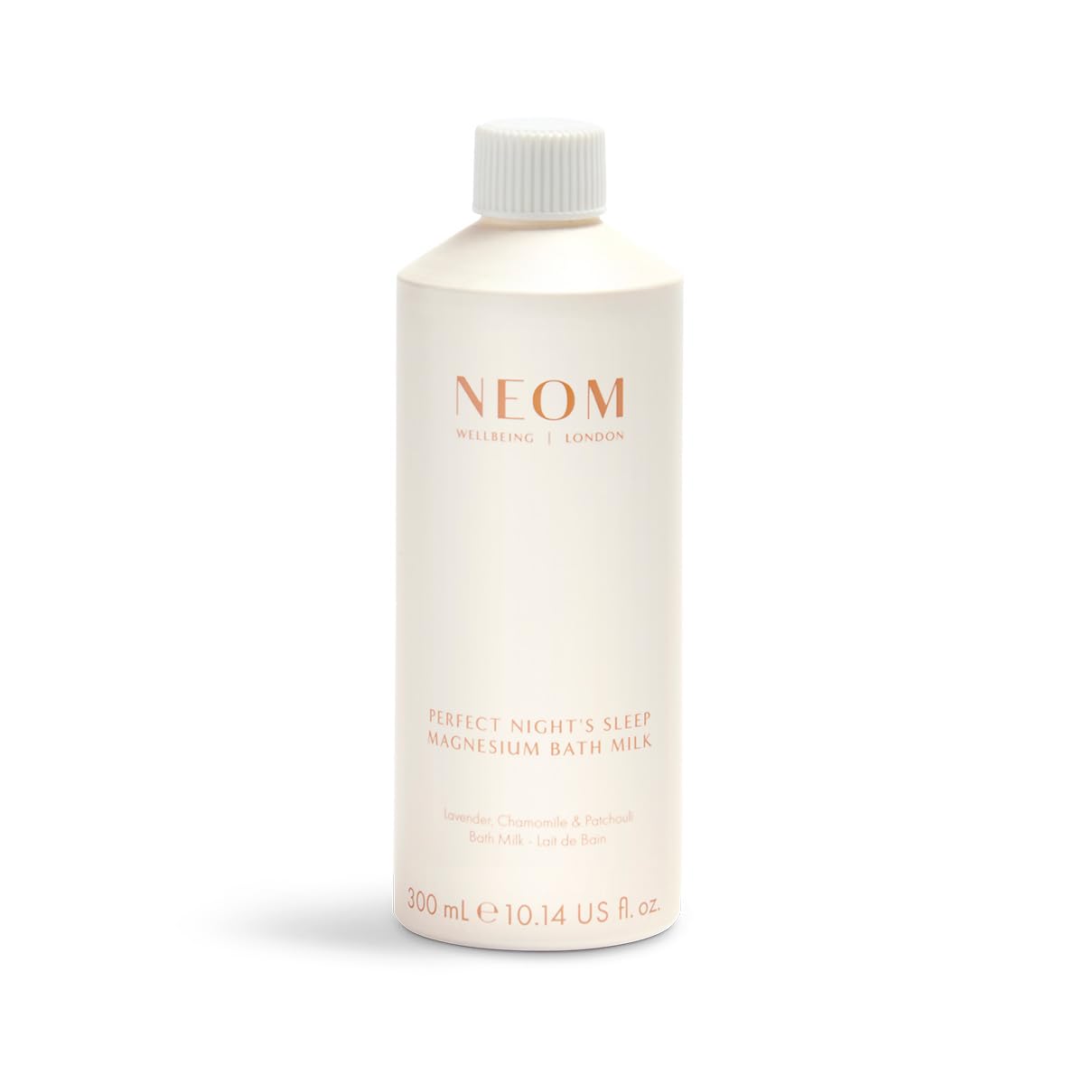 NEOM Perfect Night's Sleep Magnesium Bath Milk, 300ml I 100% Natural Lavender, Chamomile and Patchouli I Relieve Sore, Tired Muscles I Milky Texture I