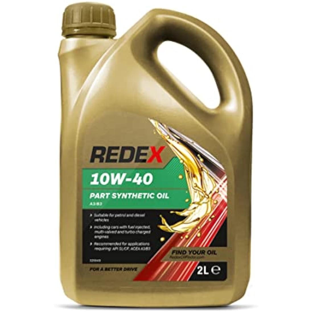 REDEX 10W-40 Part Synthetic Motor Engine Oil 2Litre