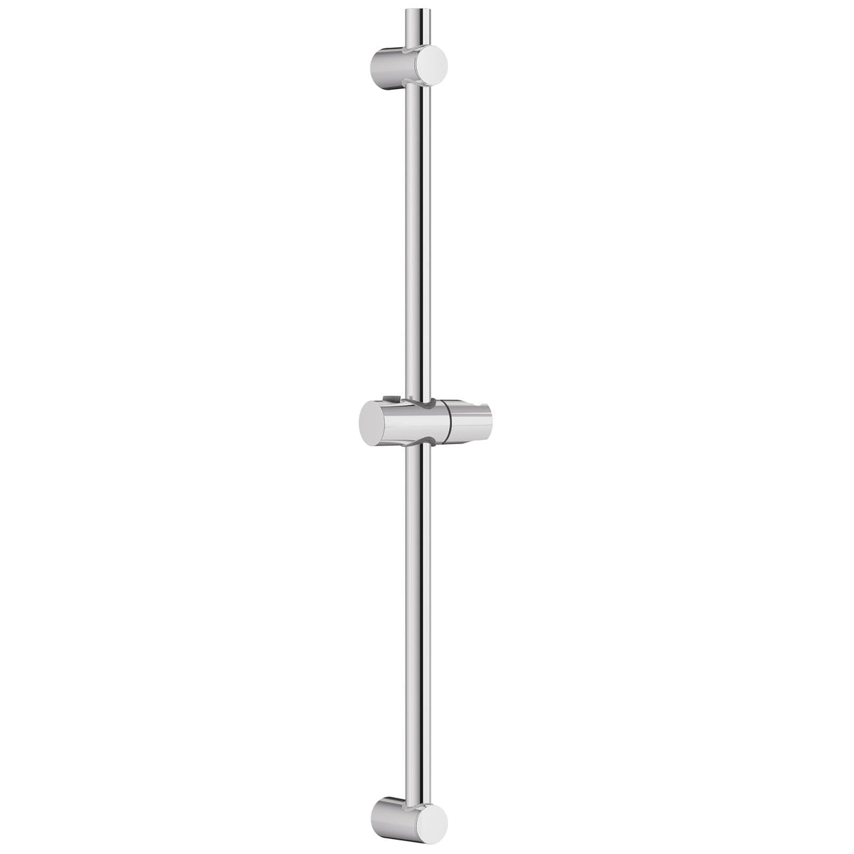 DERW Shower Riser Rail, 70CM Durable 201 Stainless Steel Rail,Corrosion-Resistant with Electroplated Finish, Adjustable Height & 360? Rotation for