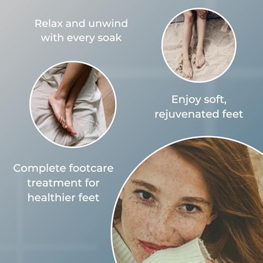 BIOpH+ Footcare 500 g - Antifungal Foot Soak for Spa & Bath - Athlete's Foot Treatment, Cracked Heels and Callus Treatment