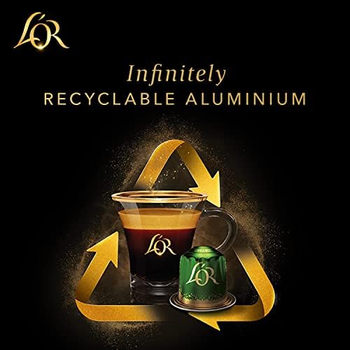 L'OR Espresso Ristretto Decaf Coffee Pods x10 Intensity 9 (Pack of 10, Total 100 Capsules)