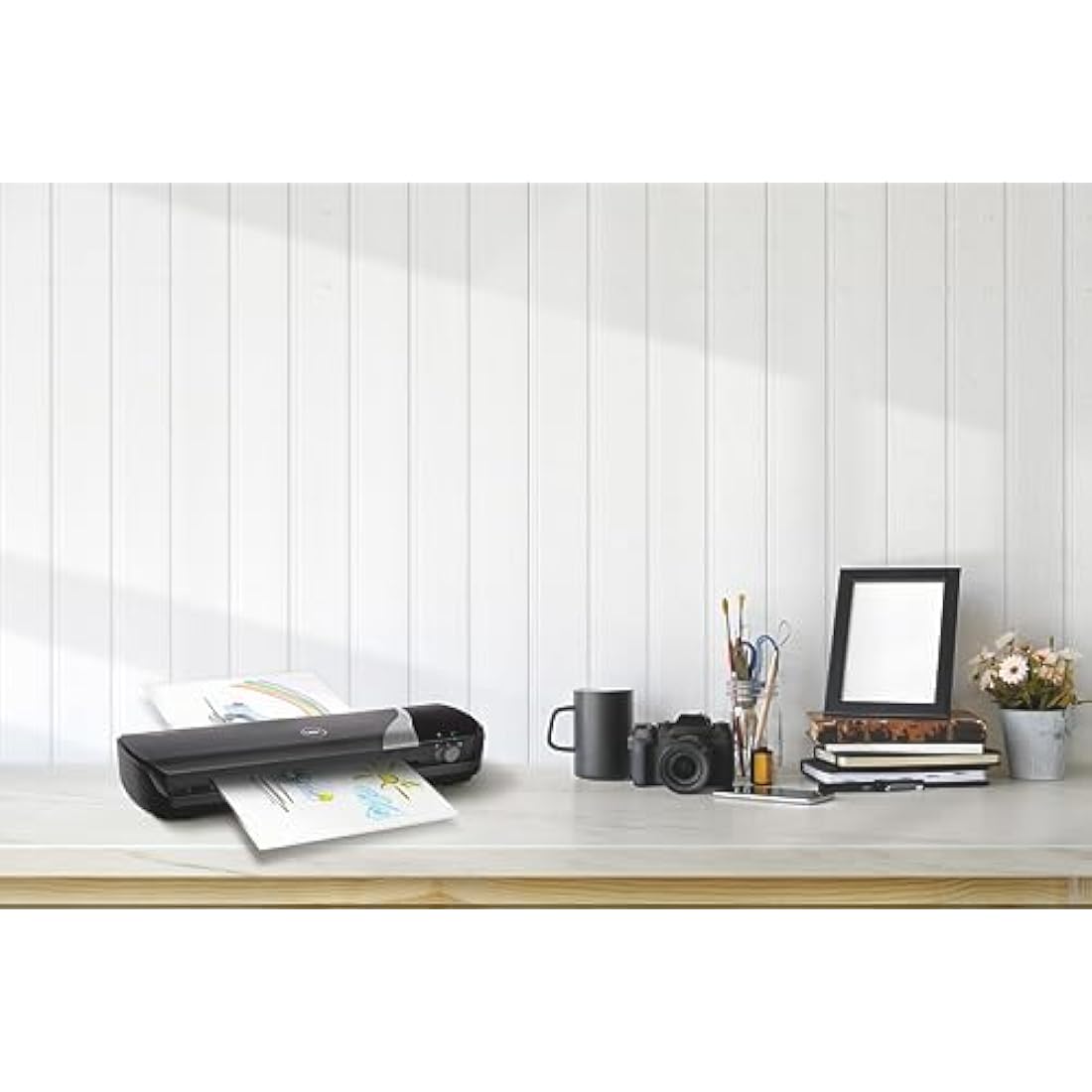GBC Inspire+/Rexel Style A3 Laminator, Laminating Machine with Starter Pack of Pouches, 4 Minute Warm Up Time, Black (4402076)