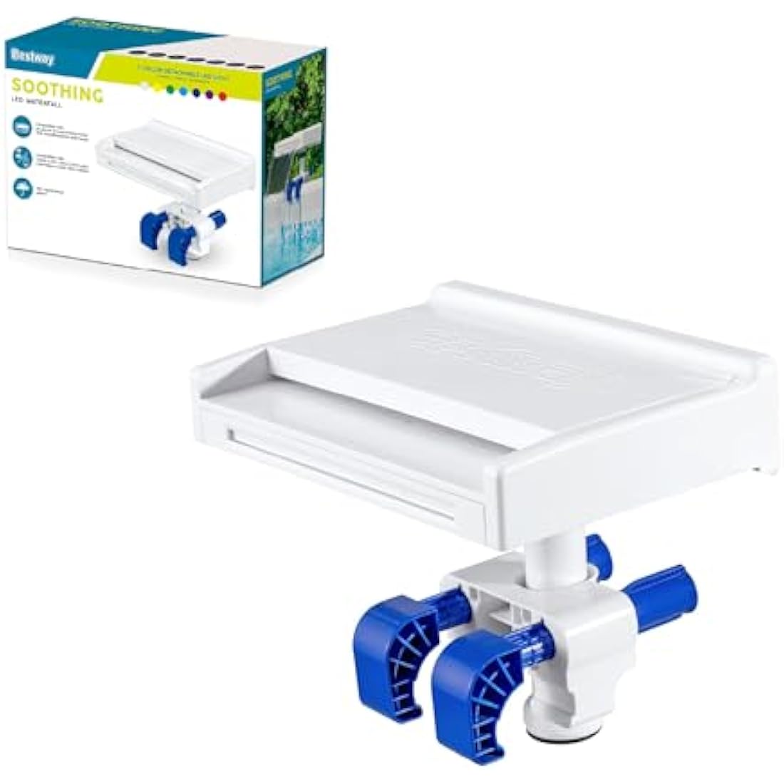 Bestway | Soothing LED Pool Waterfall for Above Ground Pools, 34.5cm x 249cm x 32cm