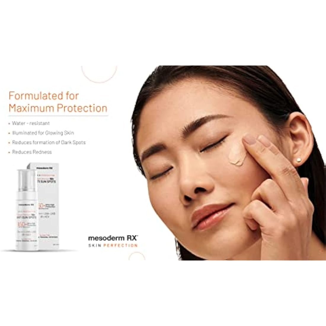 Mesoderm RX Pigment Restraint 50+ Anti Sun Spots, Protect and Nourish Face, Neck, Hands, 50ml
