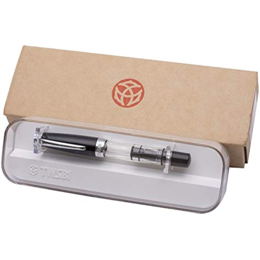 Twsbi Diamond Mini Classic Fountain Pen, Resin, Transparent, Black - M