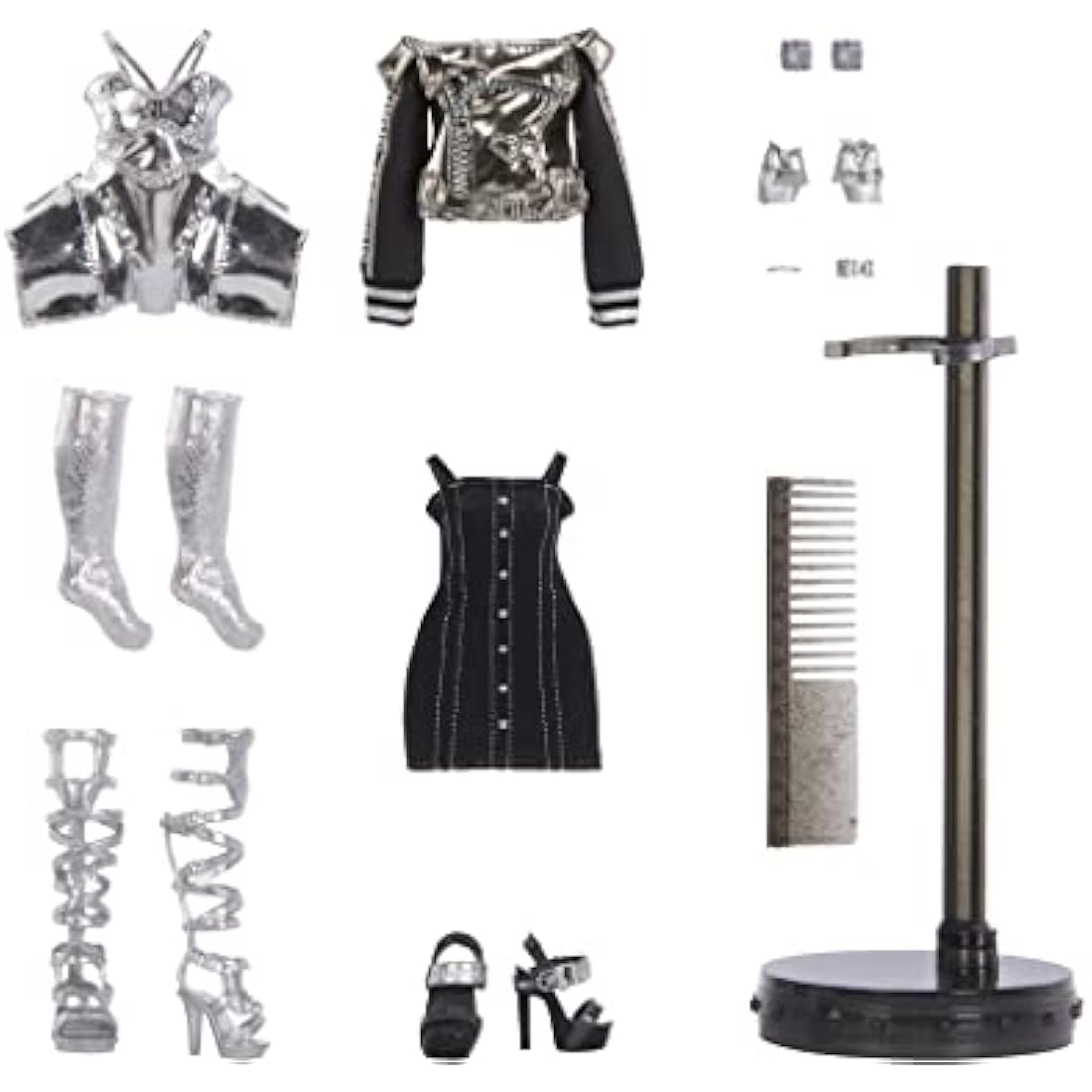 Rainbow High Shadow High Series - LUNA MADISON - Greyscale Fashion Doll With Beautiful Hair, Two Designer Outfits, & Accessories - Collectable - For Kids Ages 6+