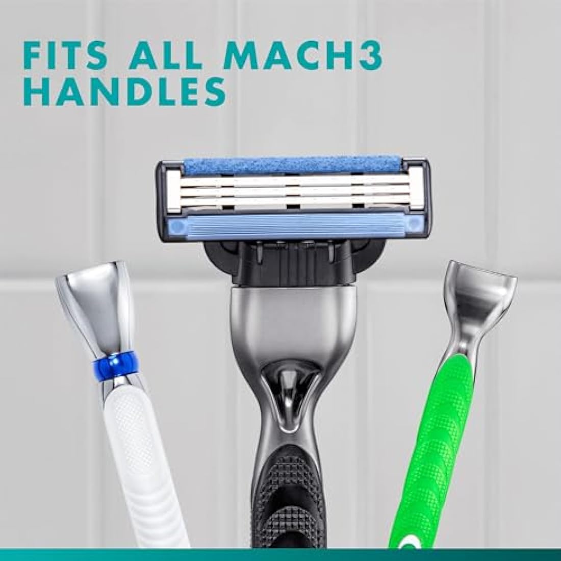 Gillette Mach3 Razor Blades Men, 12 Razor Blade Refills, Compatible with Gillette Mach3 Razors for Men