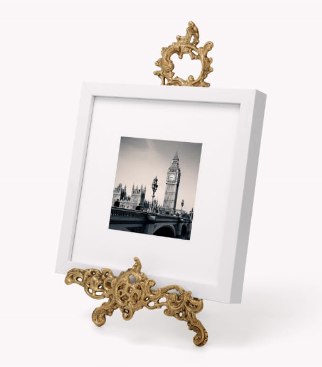 Assorted Collections ACL Brass Easel Display Stands for Art Deco, Paintings, Pictures, Decorative Plates, Wedding Signs, Menu Stand, Home Decor
