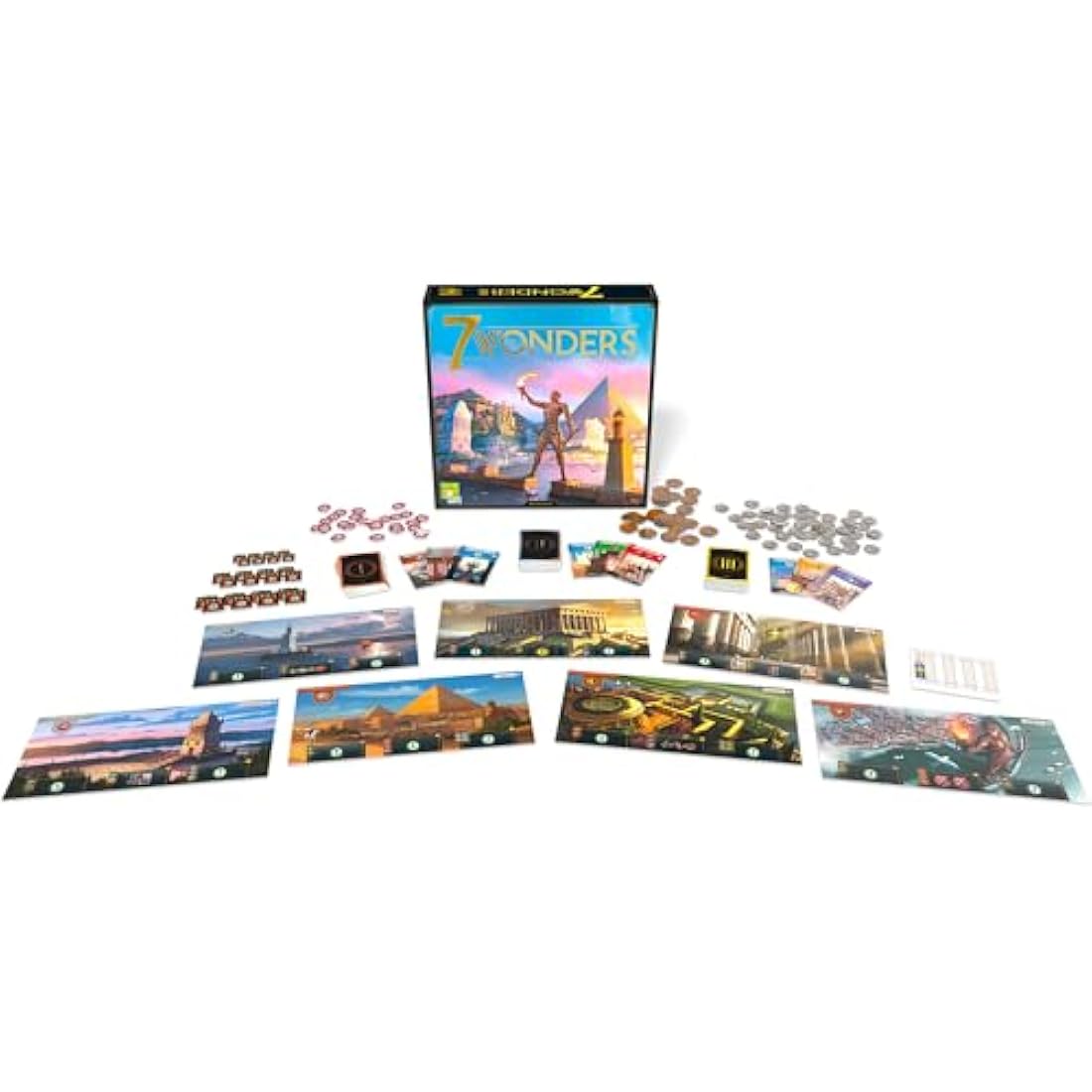 Repos Production | 7 Wonders | Board Game | Ages 10+ | 3-7 Players | 30 Minutes Playing Time