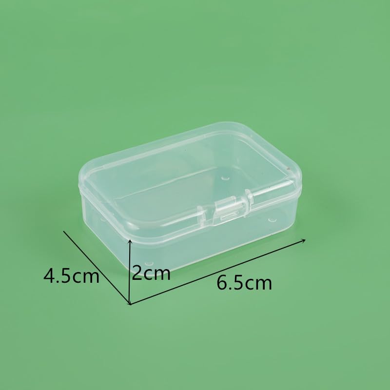 Wanyidaxing 10-pack of small clear plastic storage containers, small plastic containers with lids, jewelry, crafts, hardware