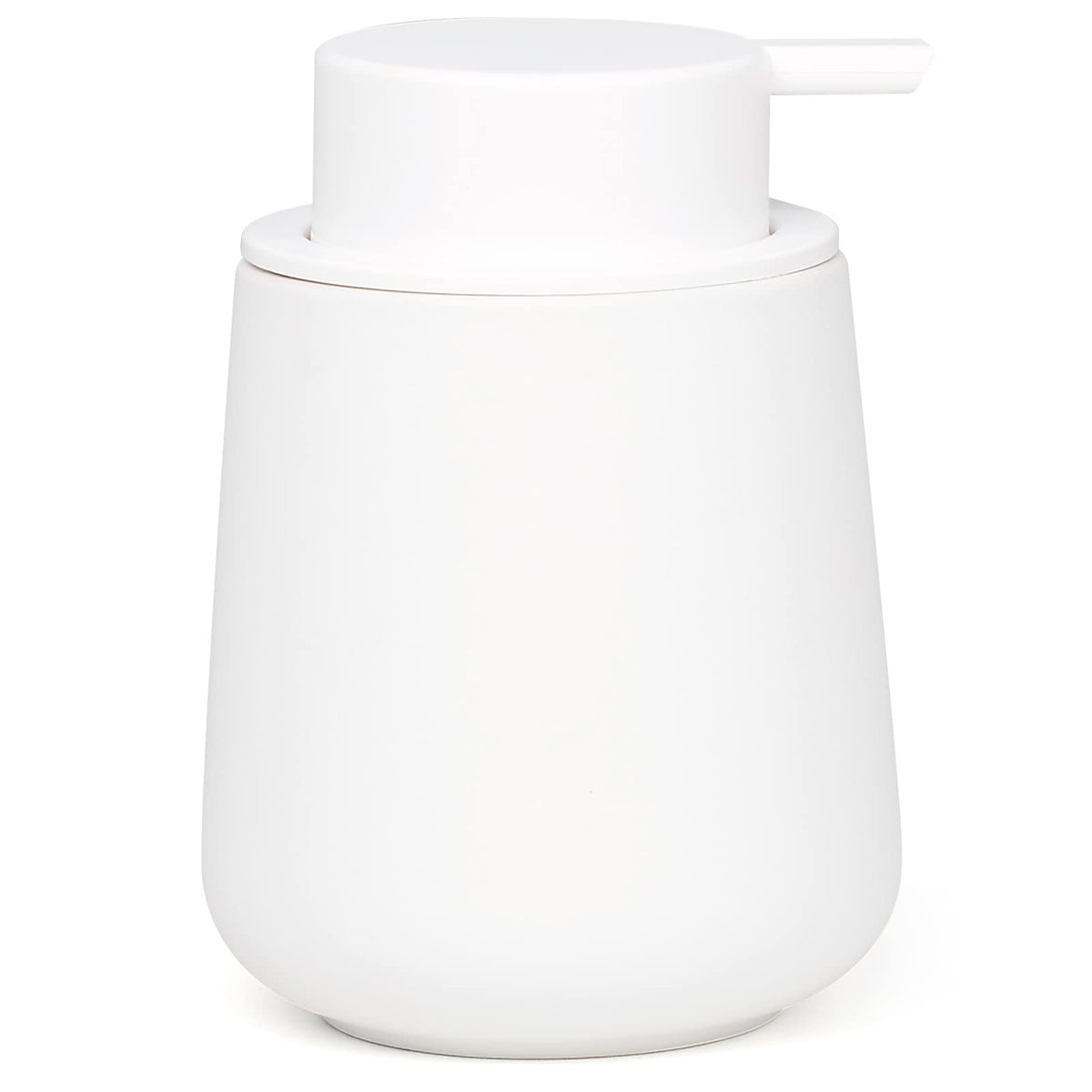BosilunLife Ceramic Dish Soap Dispenser for Bathroom 12ounce Refillable Liquid Hand Soap Dispenser for Essential Oil, Lotion Dispenser with Pump