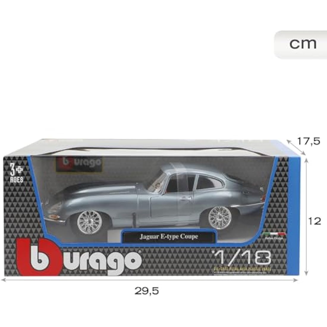 Bburago 1:18 Gold Jaguar "E" Coupe (1961)