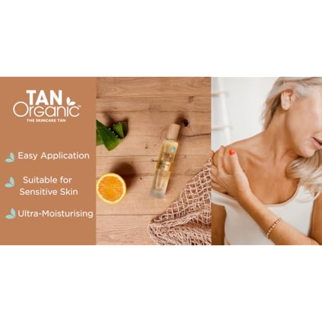 TanOrganic Self Tanning Oil Fake Tan Certified Organic Natural Vegan 100ml