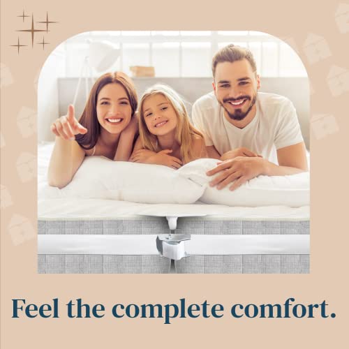 FeelAtHome 12 Inch Wide Bed Bridge Twin to King Converter Kit - Twin Bed Connector King Maker - Bed Gap Filler to Make Twin Beds Into King - Mattress
