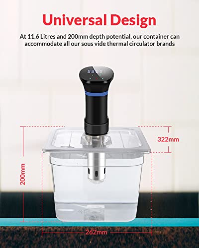 SousVideTools | Sous Vide Container | Water Tank | TANiCE TANHG549UK Cooker Compatible | 11.6L