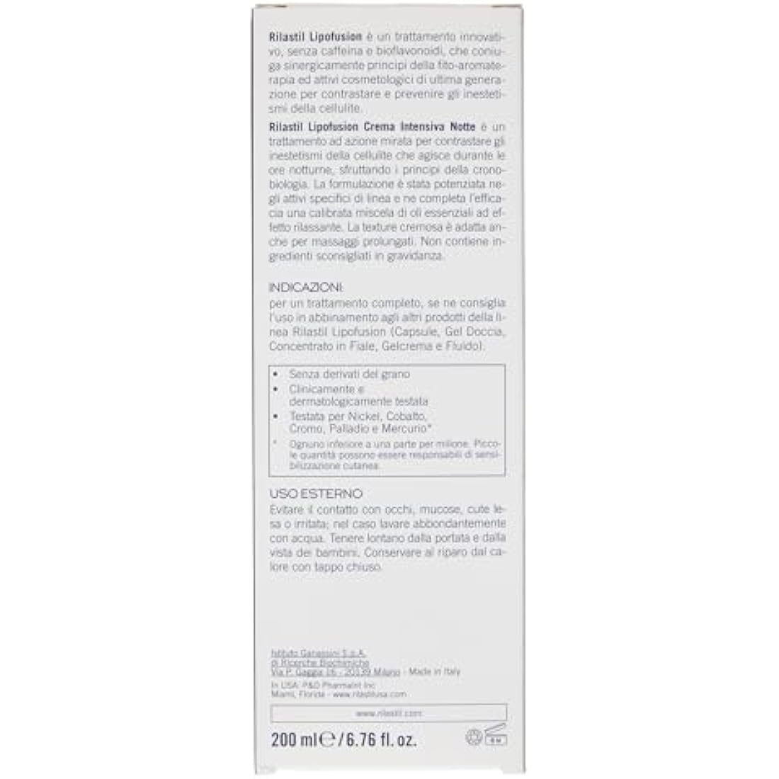 Rilastil Anti-Cellulite Cream LIPOFUSION 200 ml