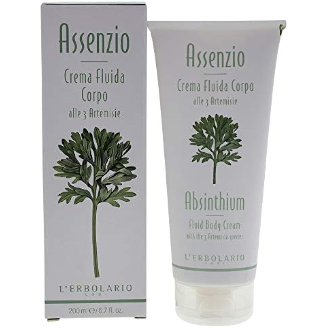 LErbolario Absinthium Fluid Body Cream For Unisex 6.7 oz Body Cream