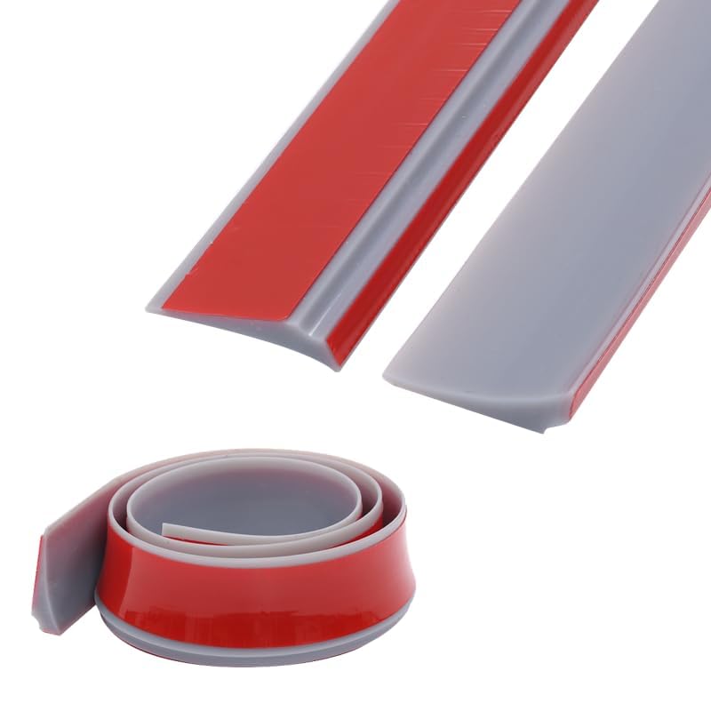 3 Meters Silicone Shower Tray Sealing Strip 4.5cm Width,Bathroom Bath Edging Trim,Quadrant Trim Caulk Gap Cover Filler Strip for
