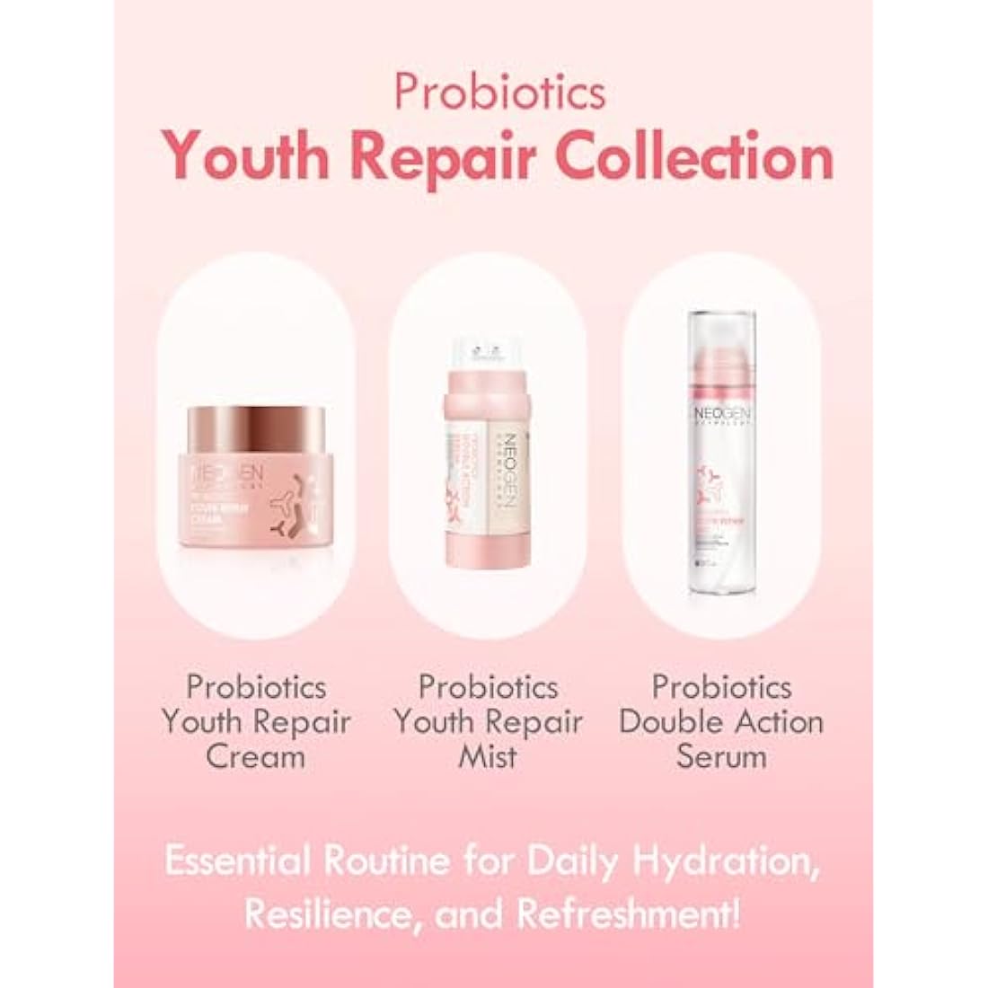 DERMALOGY by NEOGENLAB Probiotics Youth Repair Cream 1.76 oz (50g) - Firming & Wrinkles Care Anti-Aging Moisturizer with Probiotics Lactobacillus & Bifida & Collagen - Korean Skin Care