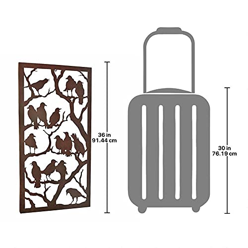 Design Toscano MH21577 Night of the Ravens Metal Wall Sculpture