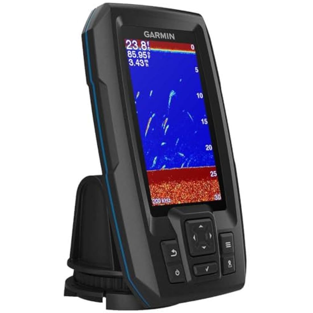 Garmin STRIKER Plus 4 Fish Finder with dual-beam Transom Transducer