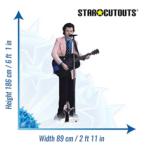 STAR CUTOUTS CS1026 Harry Styles Pink Jacket Lifesize Cardboard Cutout With Mini