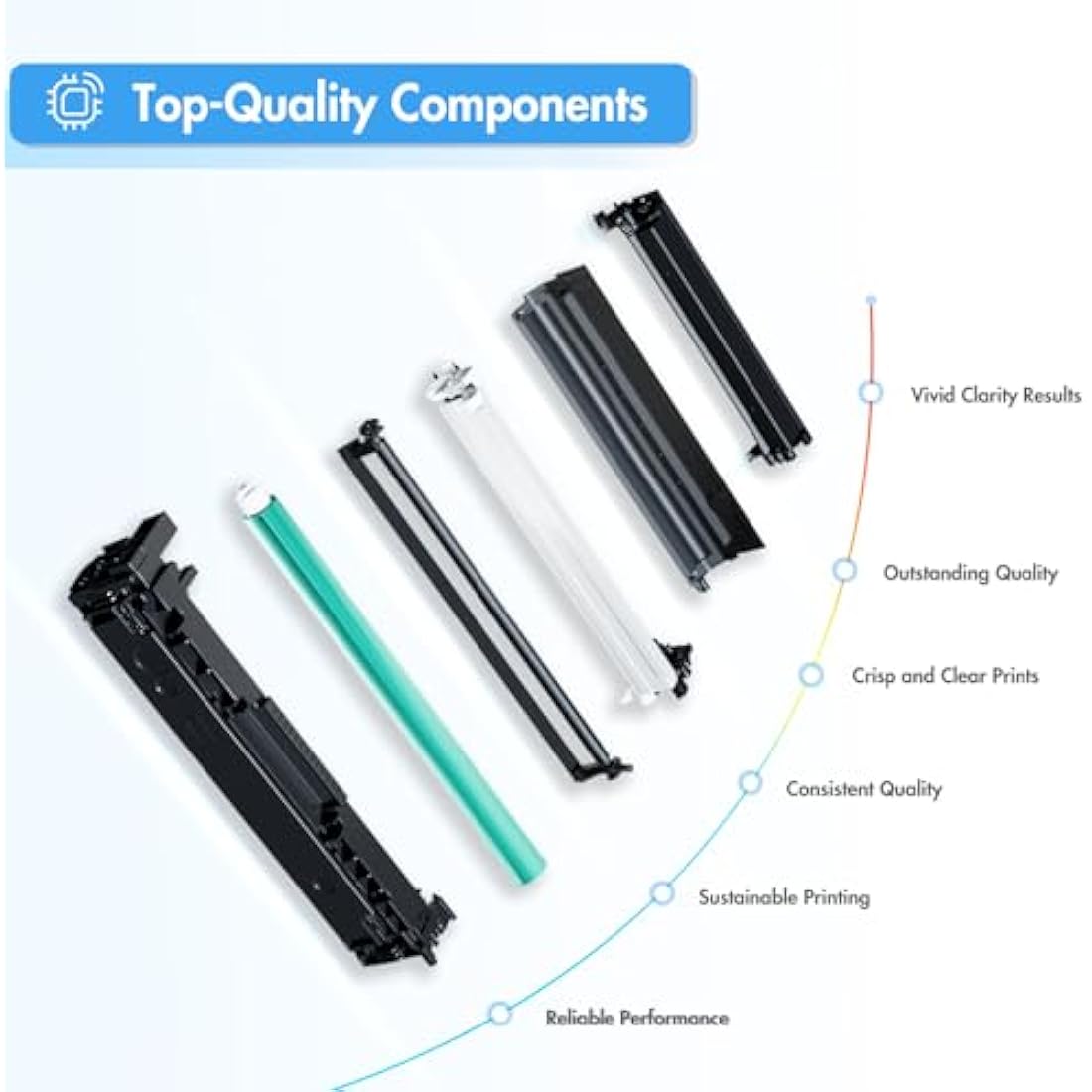 TRUE IMAGE Compatible Toner Cartridge Replacement for HP 410A CF410A 410X CF410X Laserjet Pro MFP M477fdw M477fdn M377dw M452nw M452dn M477fnw Toner (Black,Cyan,Yellow,Magenta, 4-Pack)