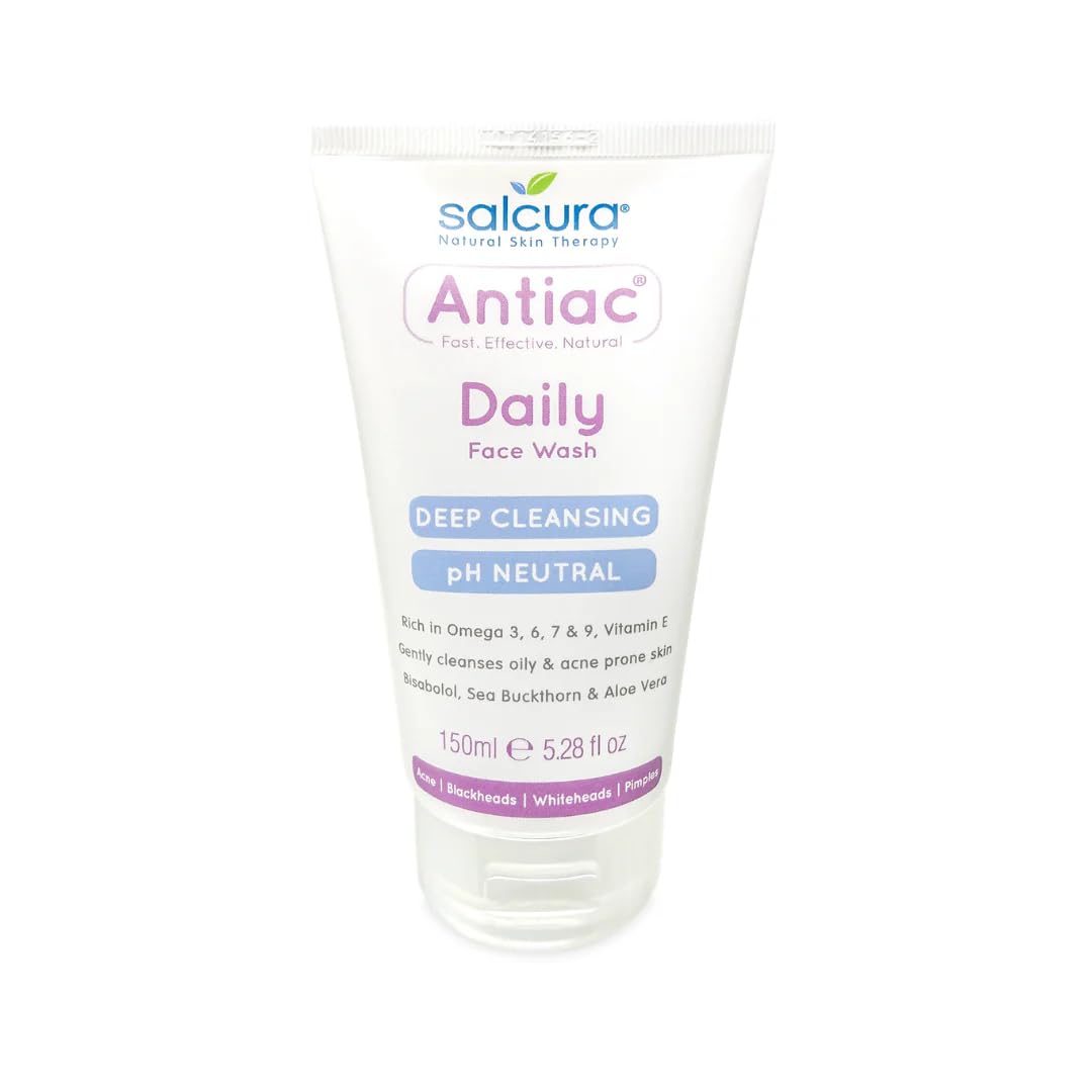 Salcura Natural Skin Therapy, Antiac Daily Face Wash, Effective Daily Cleansing For Skin Prone To Acne & Blemishing, Leave Your Skin Soft, Supple &