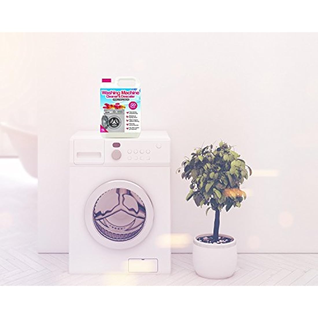 Pro-Kleen Washing Machine Cleaner and Descaler - 50 Treatments - Removes Smells Caused by Mould, Mildew & Damp & Grease (1, 5 Litre)