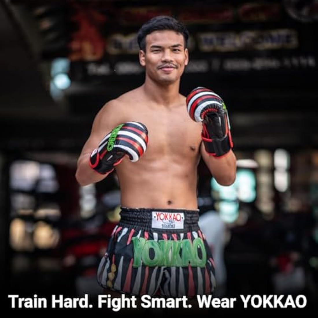 YOKKAO Design Breathable Muay Thai Boxing Glove | Premium Leather Training and Sparring Gloves for Men and Women | Winning Boxing Gloves | Punching Gloves